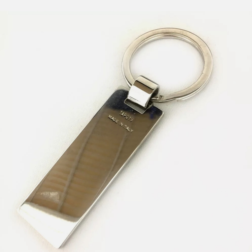 Authentic Prada Key Ring Top Key Holder Silverton… - image 2